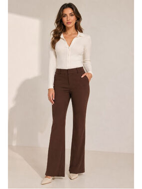 Women's APT. 9 Petite Brown Boot Cut & Flare Pants 6P